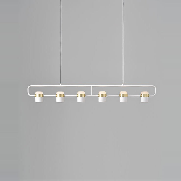 Ling Pendant 6 by Seed Design in White, studio shot