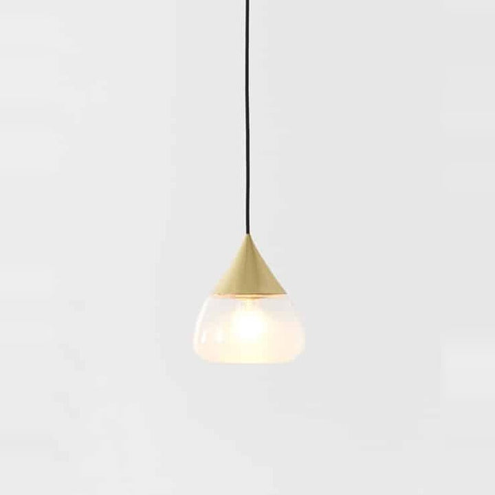 Mist Pendant M by Seed Design in Champagne Gold, studio shot