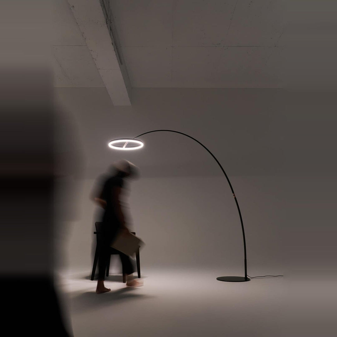 Sol Mega Floor Lamp by Seed Design, styled in a room setting, view 5