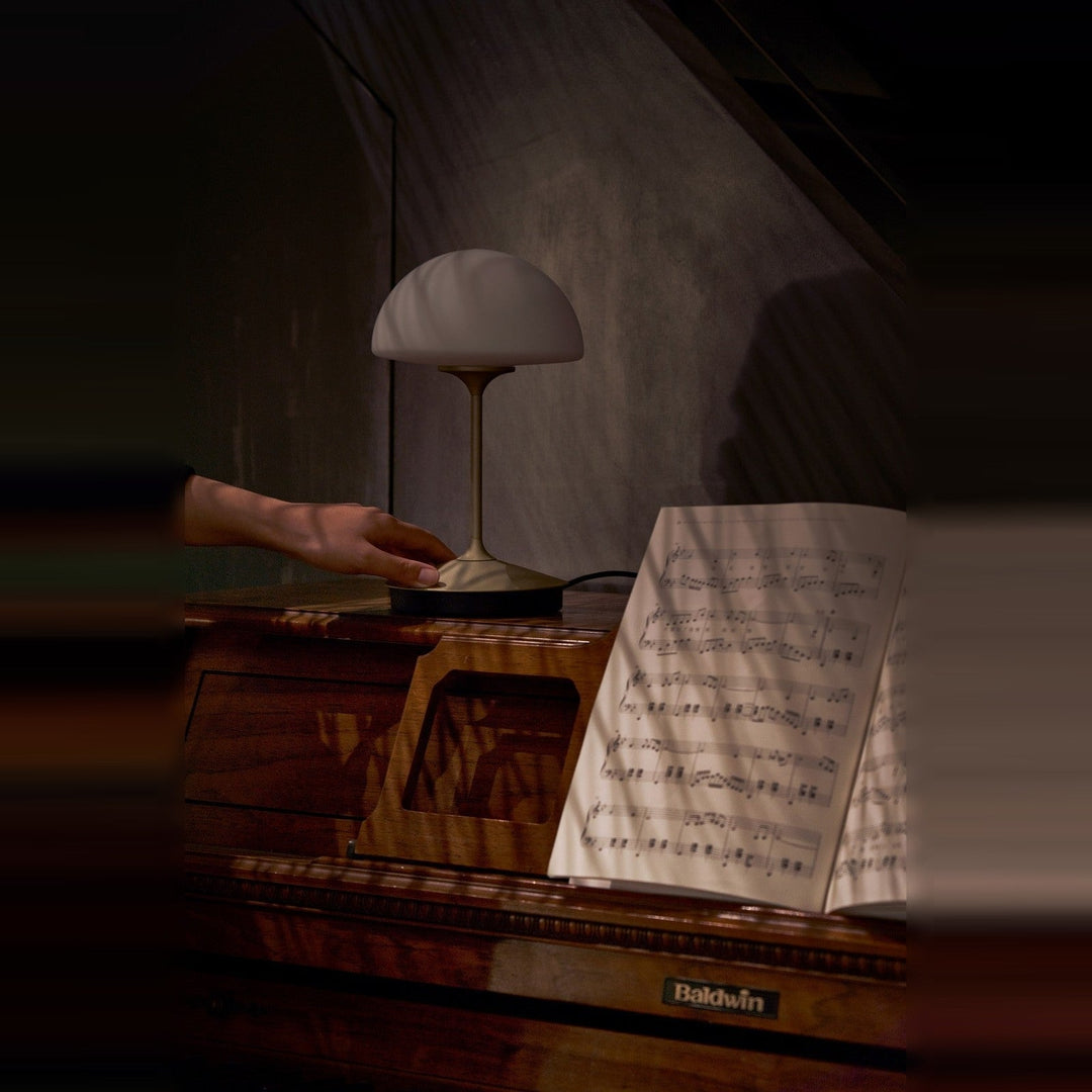 Pensee Table Lamp by Seed Design, styled in a room setting, view 9