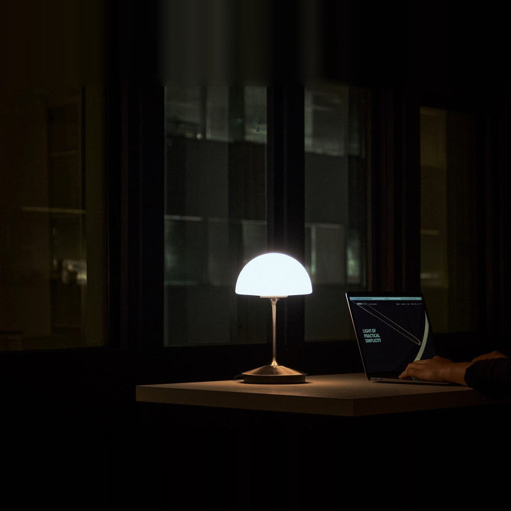 Pensee Table Lamp by Seed Design, styled in a room setting, view 10