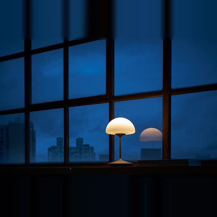 Pensee Table Lamp by Seed Design, styled in a room setting, view 5