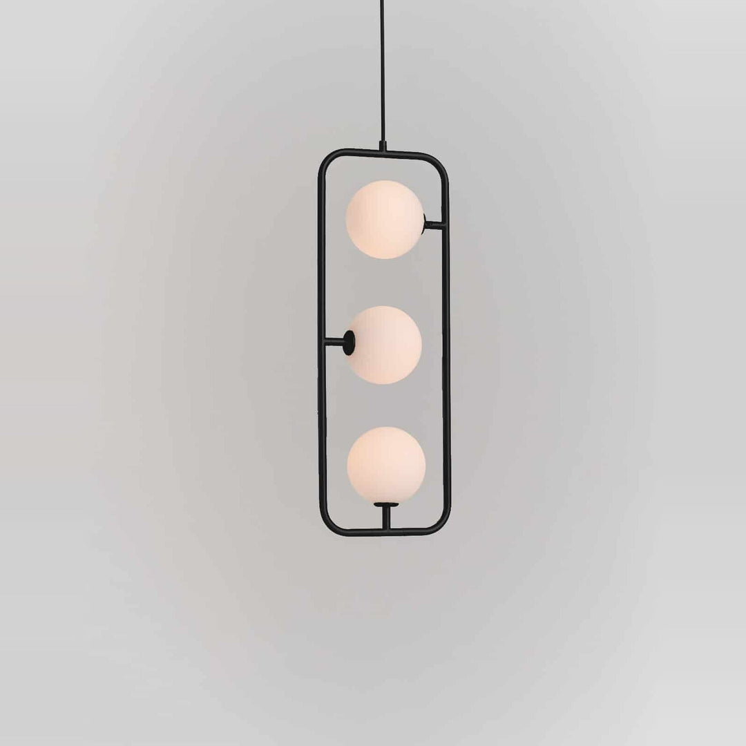 Sircle Pendant PV3 by Seed Design in Black, studio shot