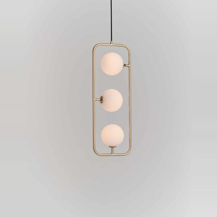 Sircle Pendant PV3 by Seed Design in Champagne Gold, studio shot