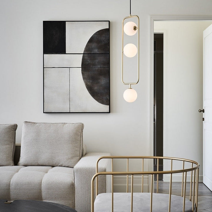 Sircle Pendant PV3 by Seed Design, styled in a room setting, view 3