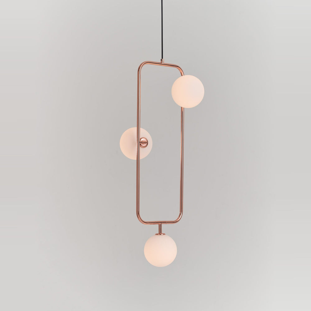 Sircle Pendant PV3 by Seed Design in Copper, studio shot