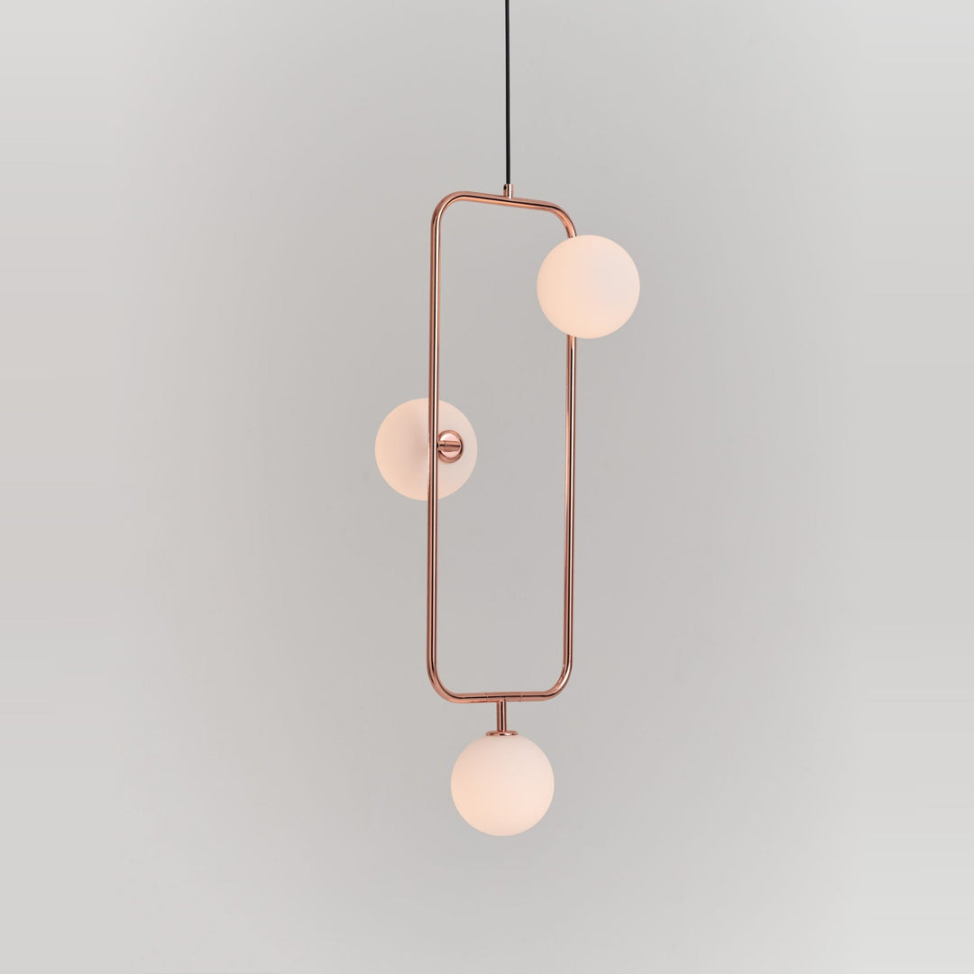 Sircle Pendant PV3 by Seed Design in Copper, studio shot