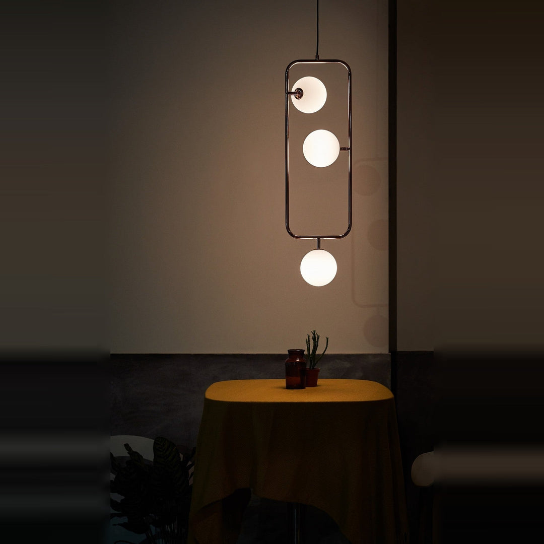 Sircle Pendant PV3 by Seed Design, styled in a room setting