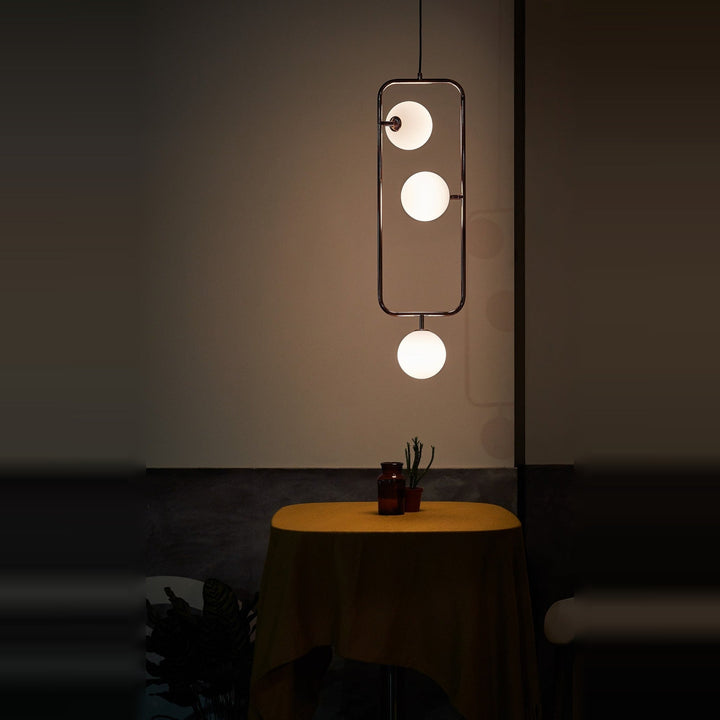 Sircle Pendant PV3 by Seed Design, styled in a room setting