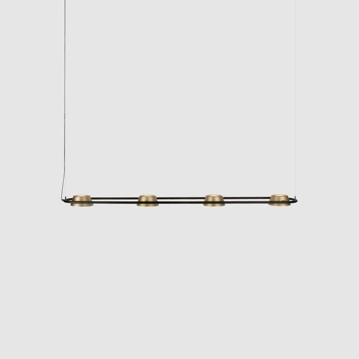 Olo Pendant PL4 by Seed Design in Champagne Gold, studio shot