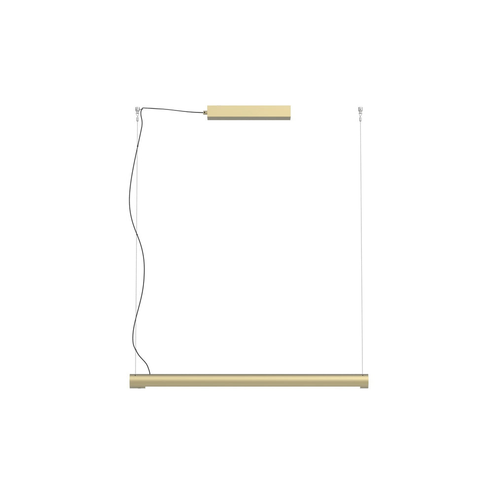 Turner Pendant P90 by Seed Design in Champagne Gold, studio shot