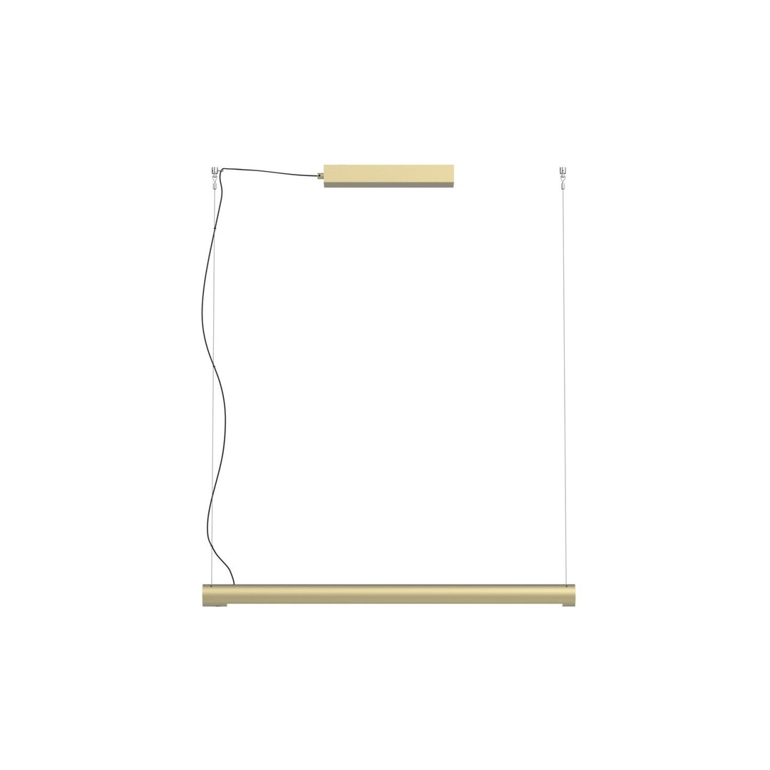 Turner Pendant P90 by Seed Design in Champagne Gold, studio shot