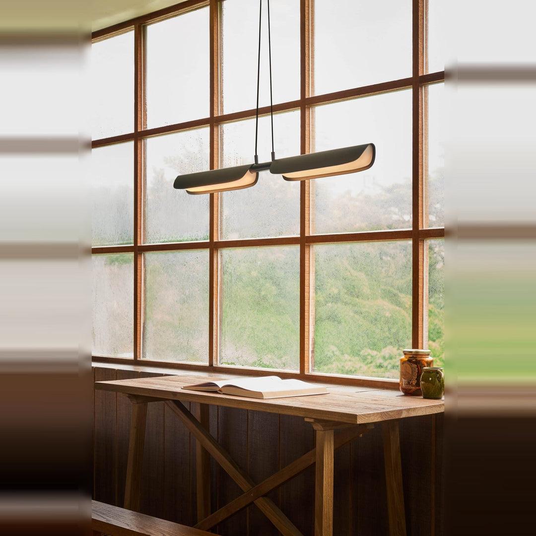 Flo Pendant PL2 by Seed Design, styled in a room setting, view 2