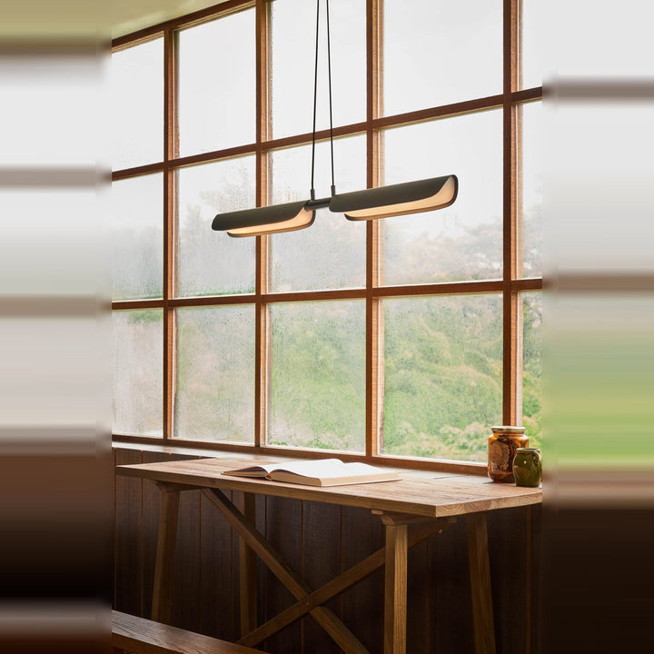 Flo Pendant PL2 by Seed Design, styled in a room setting, view 2