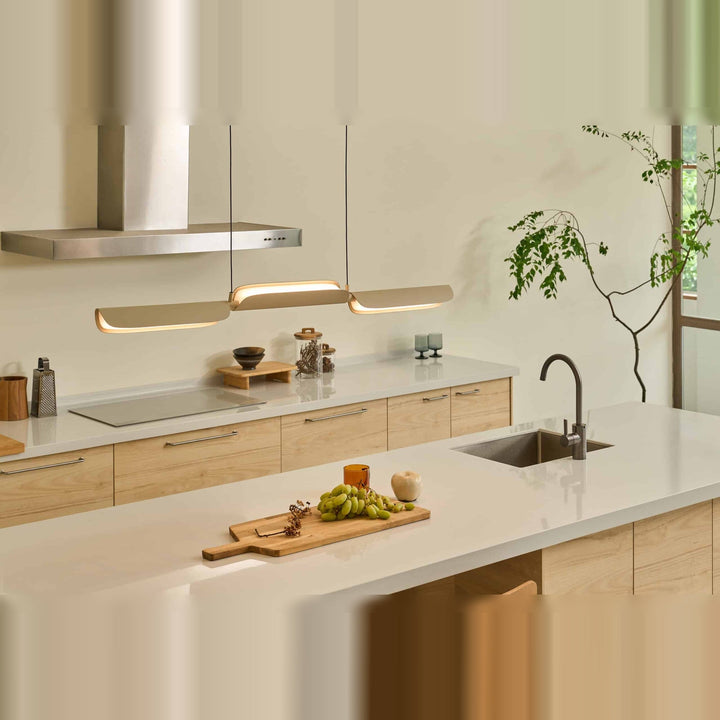 Flo Pendant PL3 by Seed Design, styled in a room setting, view 4