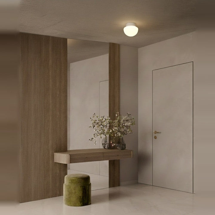 Pensee Wall/Ceiling Light by Seed Design, styled in a room setting, view 5