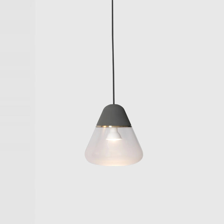 Cen Pendant by Seed Design in Dark Concrete, studio shot