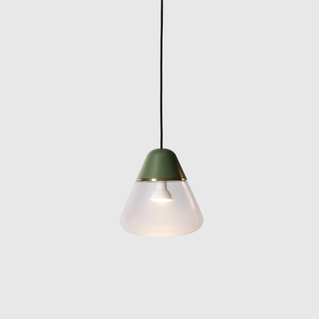 Cen Pendant by Seed Design in Olive Green, studio shot