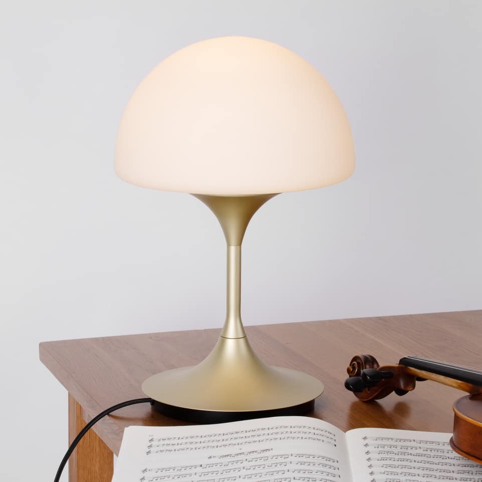 Pensee L Table Lamp by Seed Design, styled in a room setting, view 2