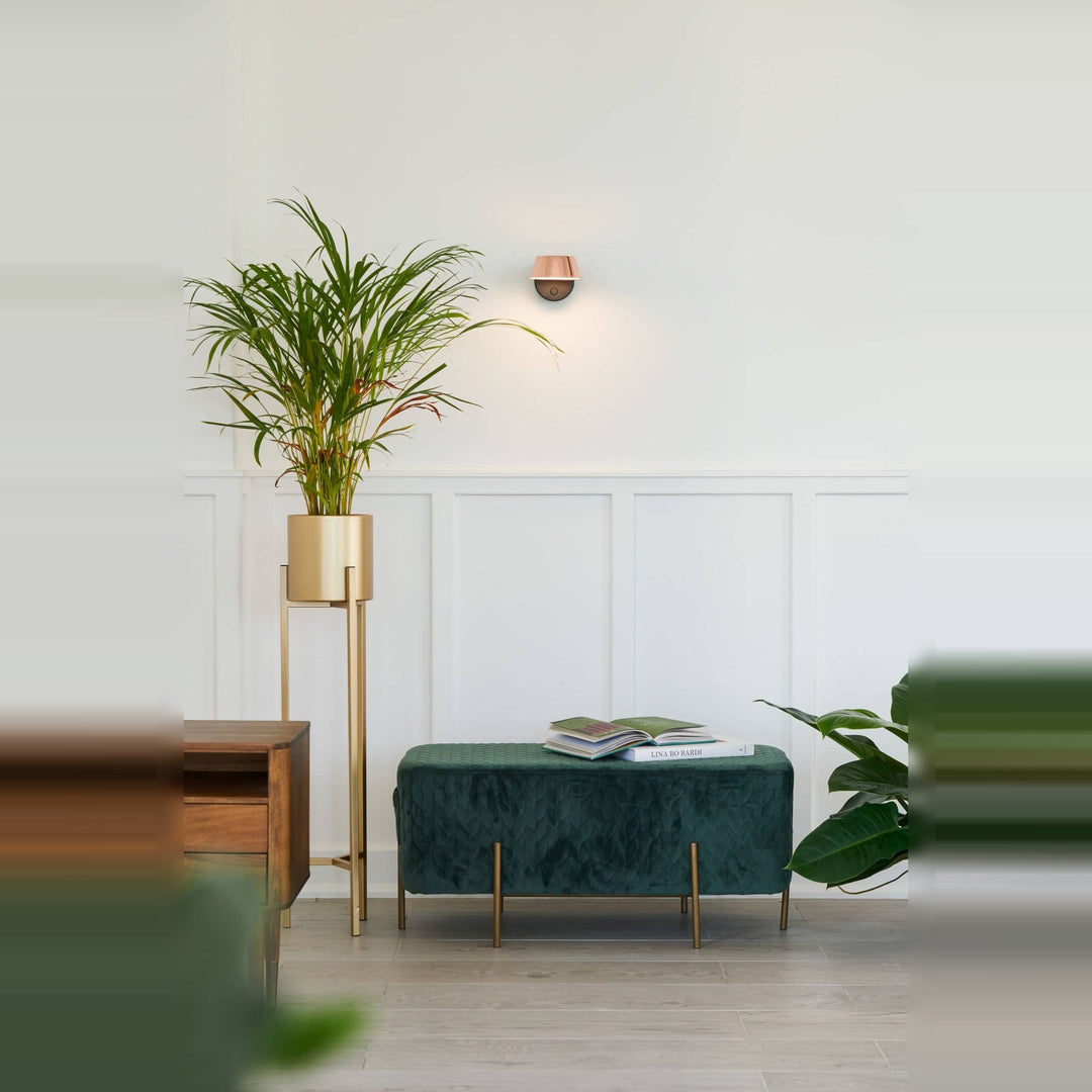 Olo Wall Sconce by Seed Design, styled in a room setting, view 5