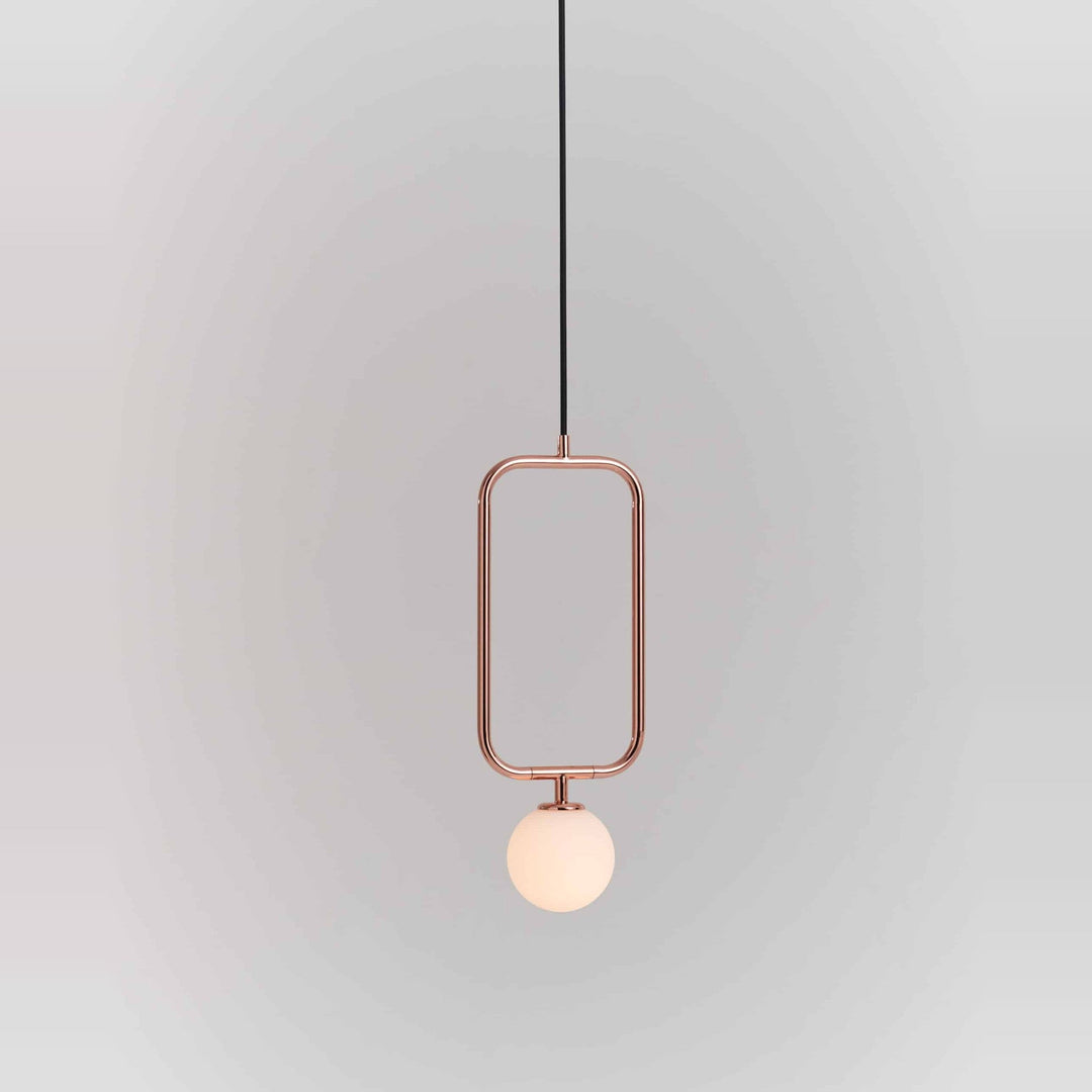 Sircle Pendant S by Seed Design in Copper, studio shot