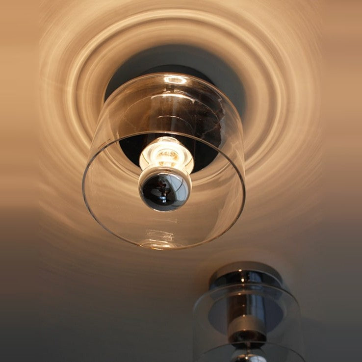 Snowflake Wall/Ceiling Lamp by Seed Design in Chrome, styled in a room setting