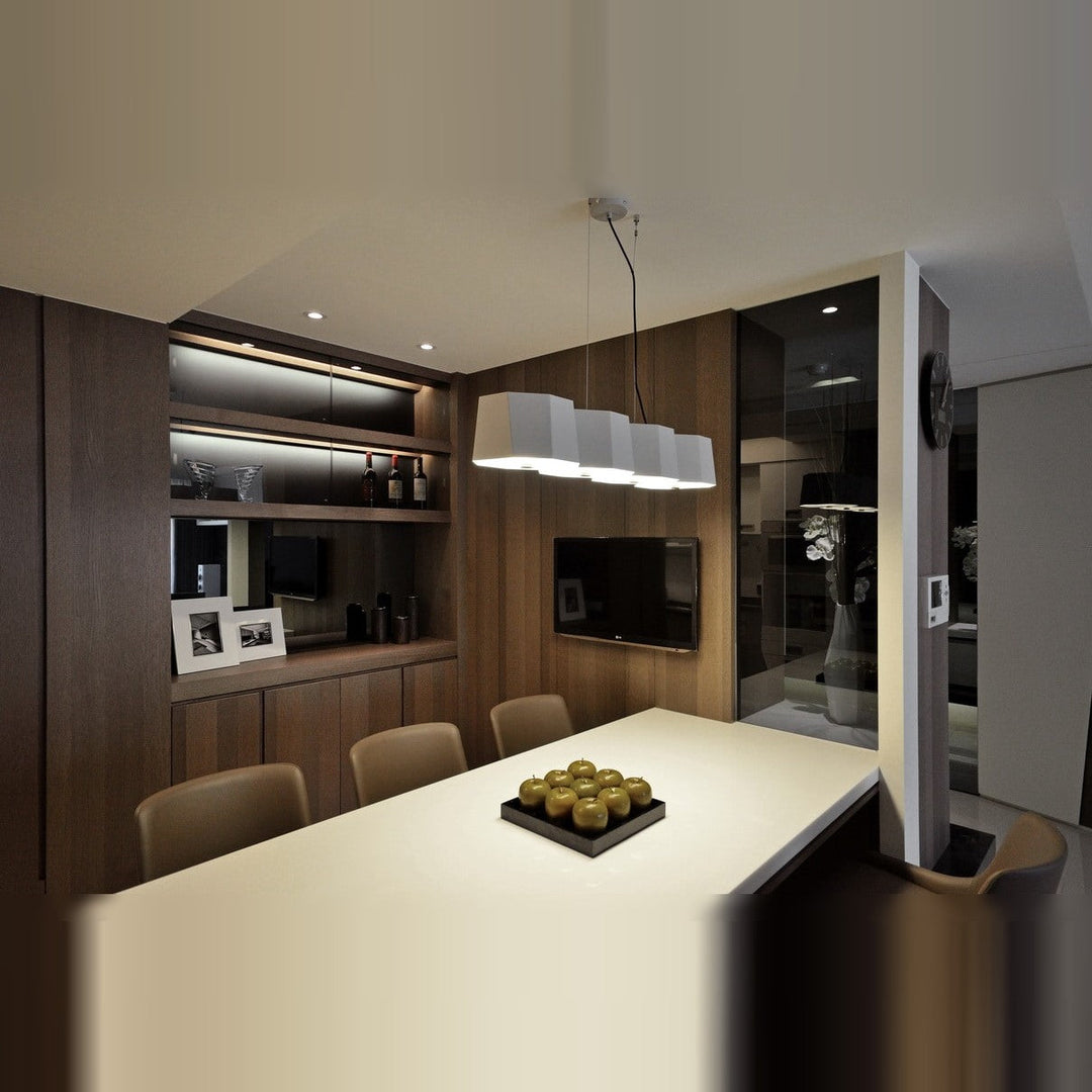 Zhe Pendant 4 by Seed Design, styled in a room setting, view 6