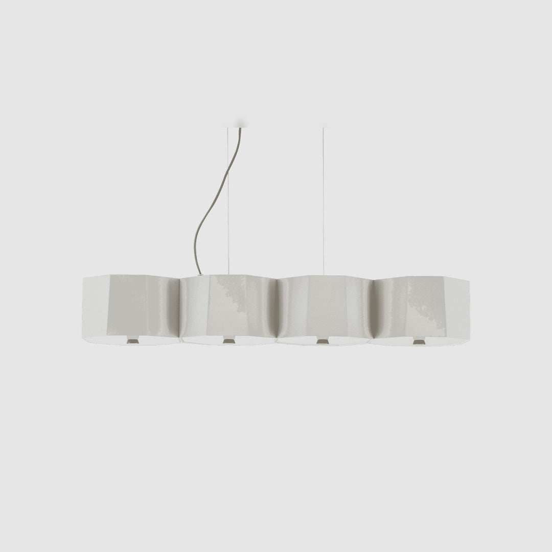 Zhe Pendant 4 by Seed Design in White, studio shot