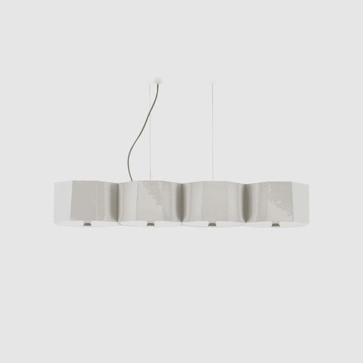 Zhe Pendant 4 by Seed Design in White, studio shot