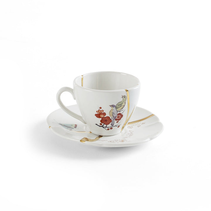Kintsugi Coffee Cup With Saucer 02