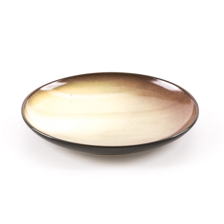 Seletti Cosmic Diner Saturn Fruit/Dessert Plate, angled view into the dessert plate