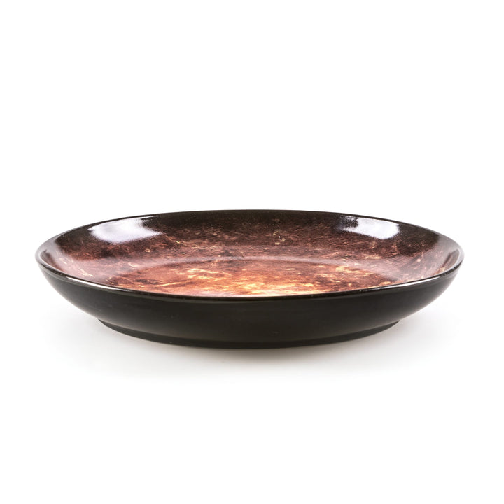 Seletti Cosmic Diner Mars Soup Plate, low side view of the Mars print and rim