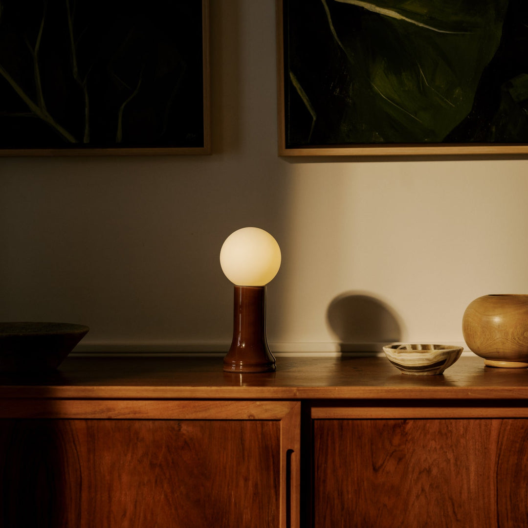 Shore Table Lamp in Bottle Brown