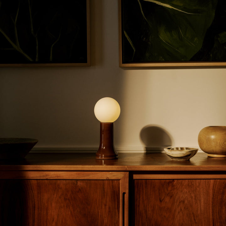 Shore Table Lamp in Bottle Brown
