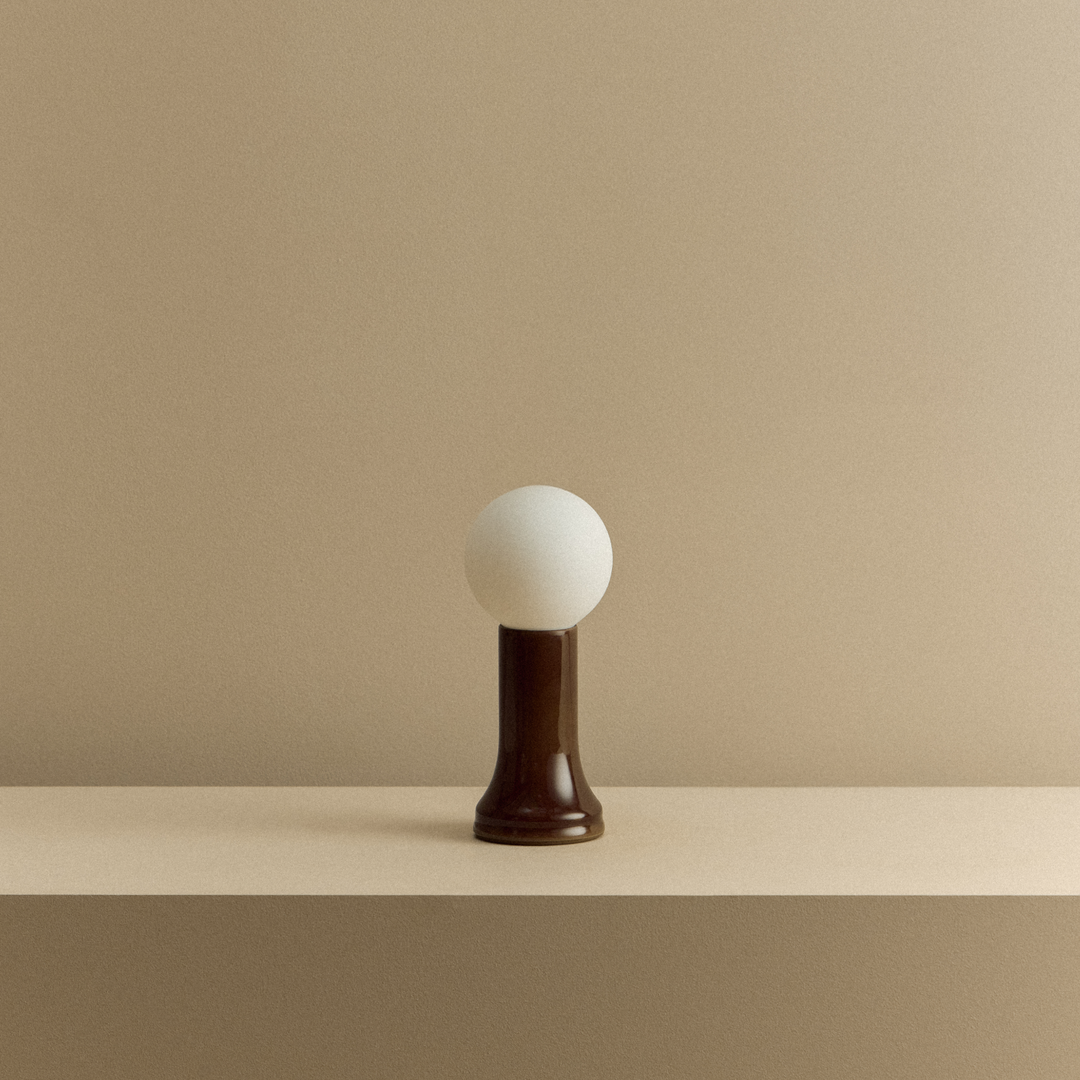 Shore Table Lamp in Bottle Brown - Set of 2