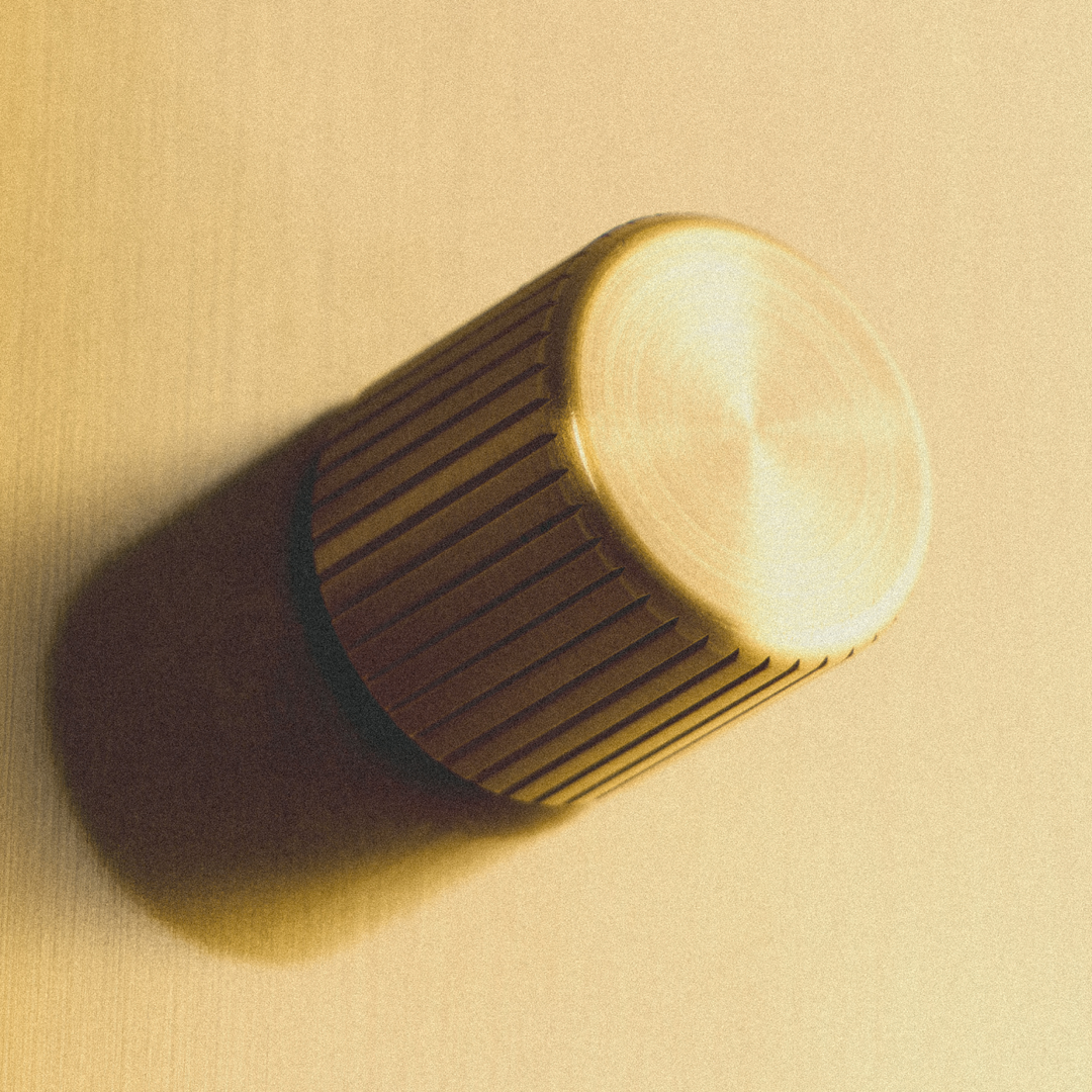 Double Rotary Wall Dimmer in Brass
