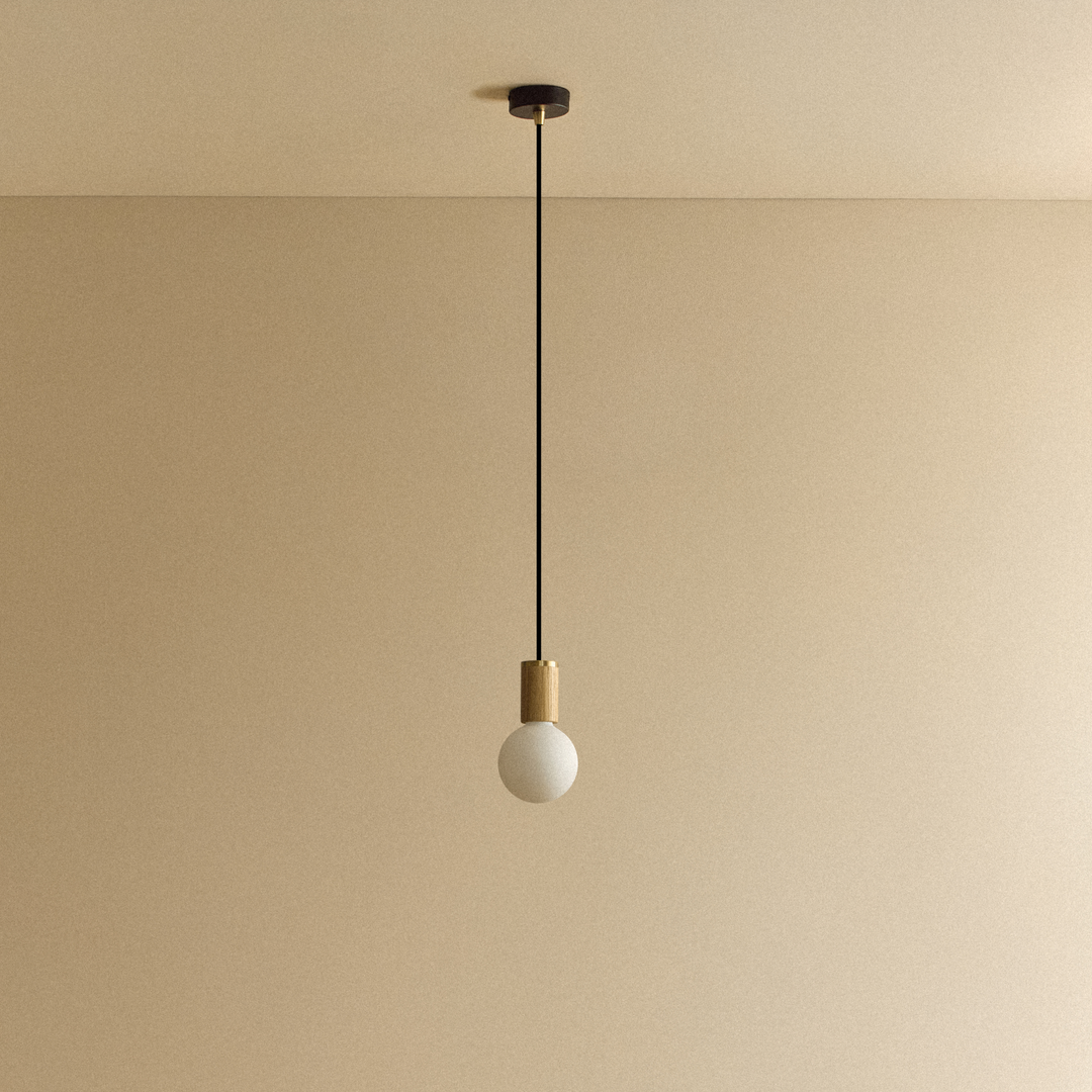 Porcelain II Pendant Light in Oak