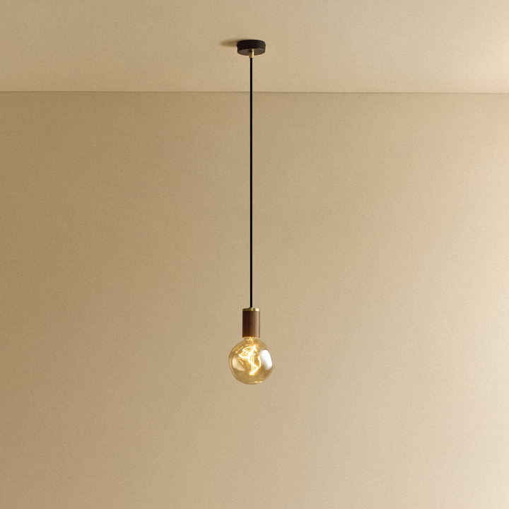 Voronoi I Pendant Light in Walnut