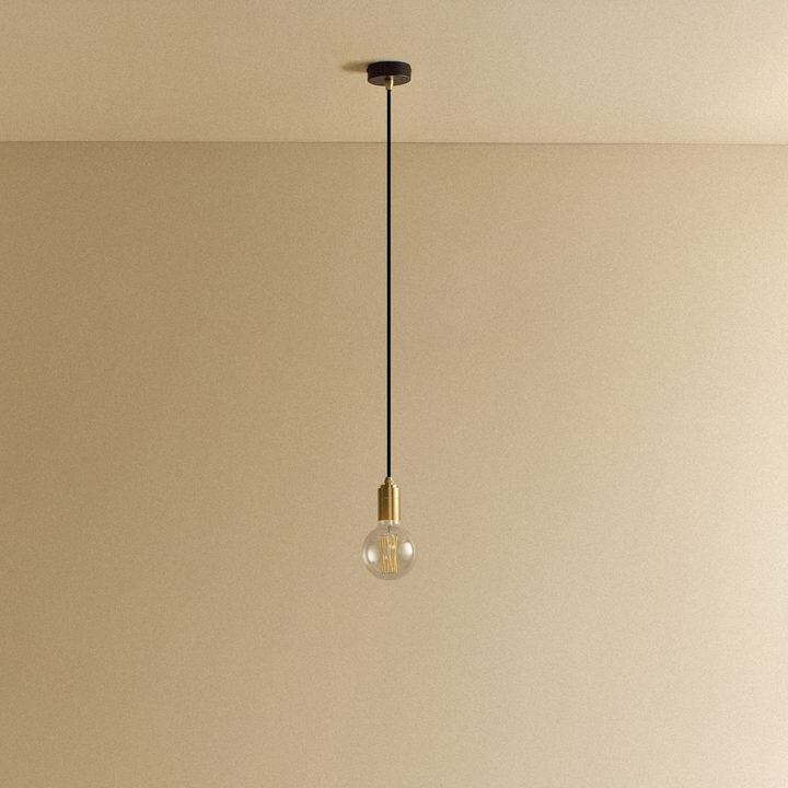 Elva Pendant Light Non-Tinted in Brass