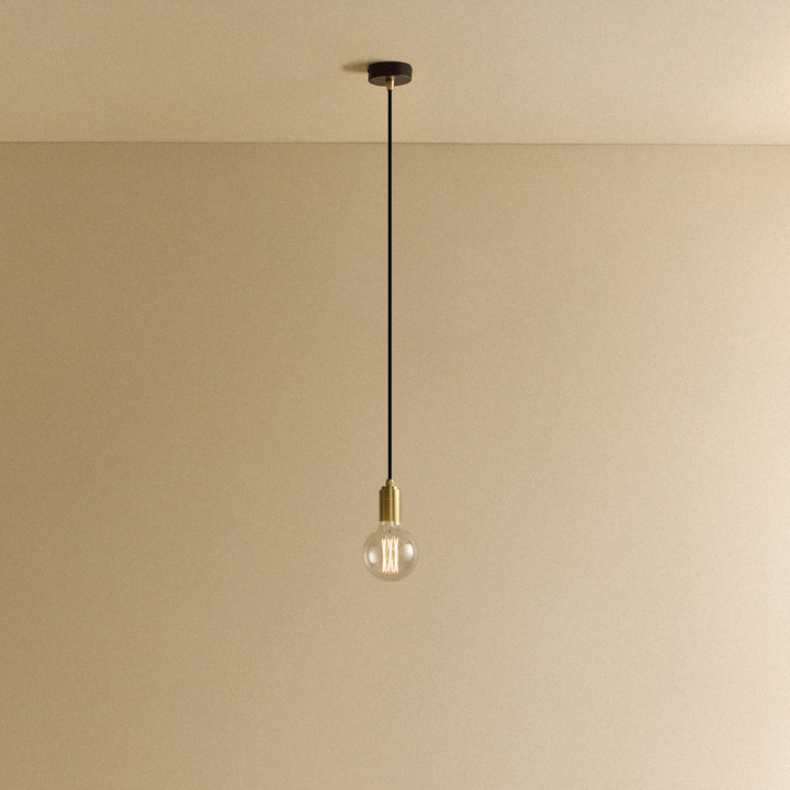 Elva Pendant Light Non-Tinted in Brass