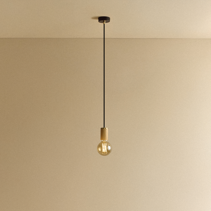 Elva Pendant Light Tinted in Oak