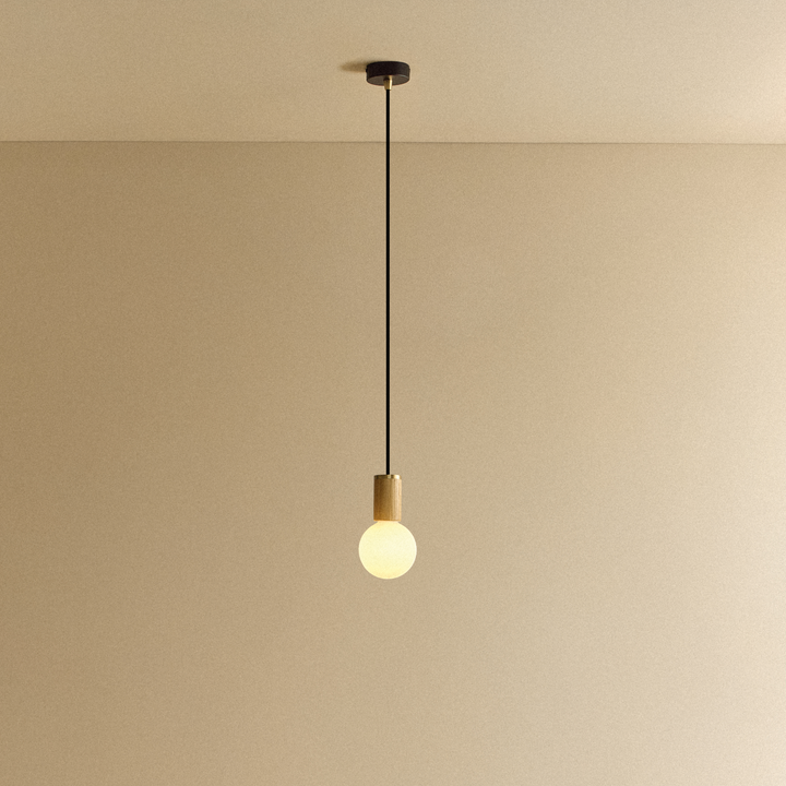 Sphere III Pendant Light in Oak