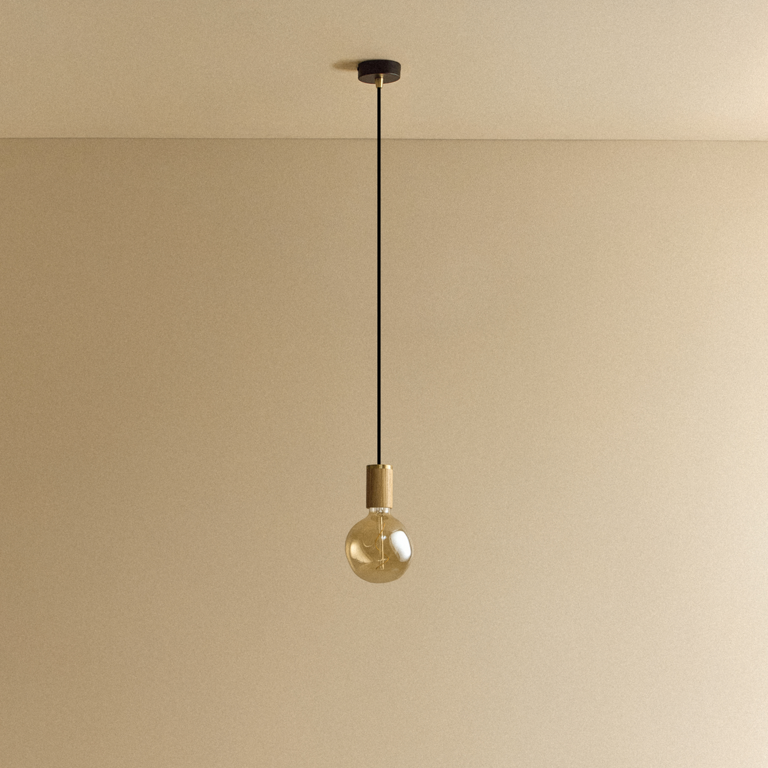 Voronoi I Pendant Light in Oak