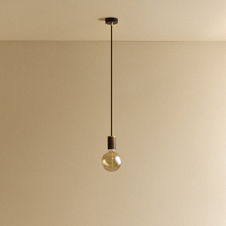 Voronoi I Pendant Light in Walnut