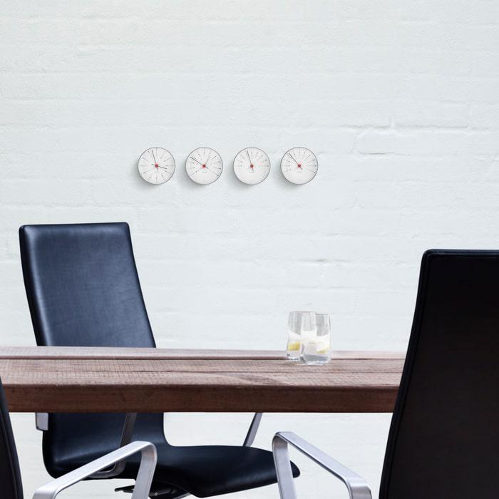 Arne Jacobsen Bankers Barometer, White, Ø: 4.7"