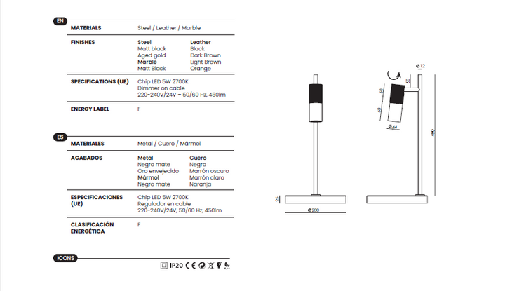 Tura C Table Lamp
