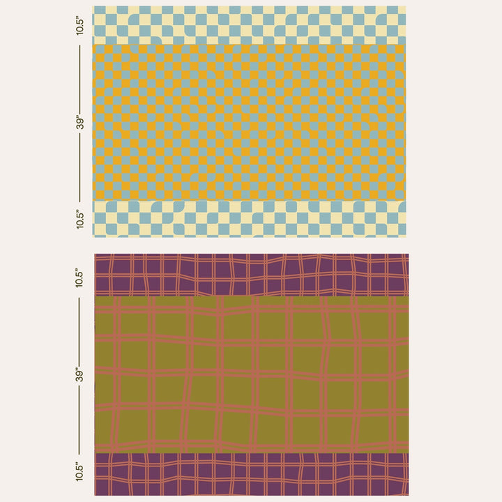 Tablecloth Reversible Grid