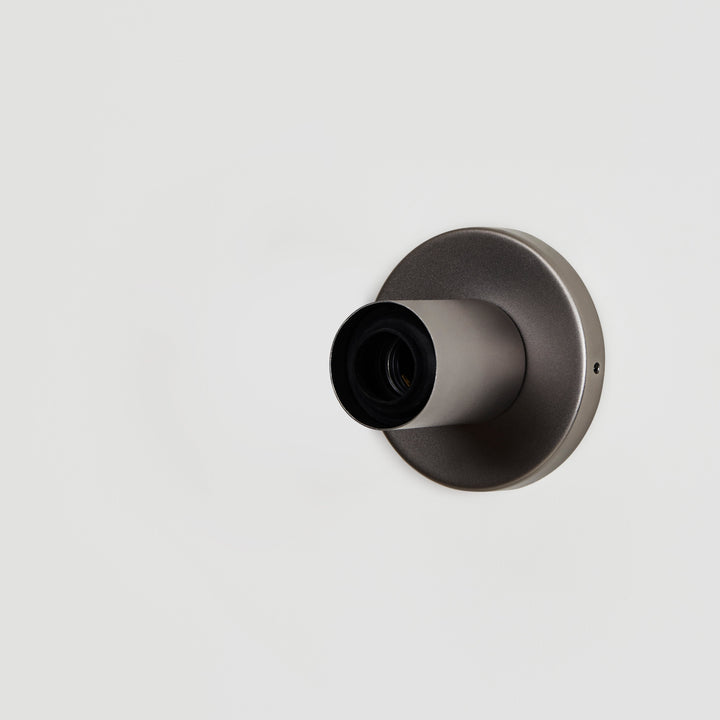 Lochan Wall Light in Graphite + Oval Dim to Warm