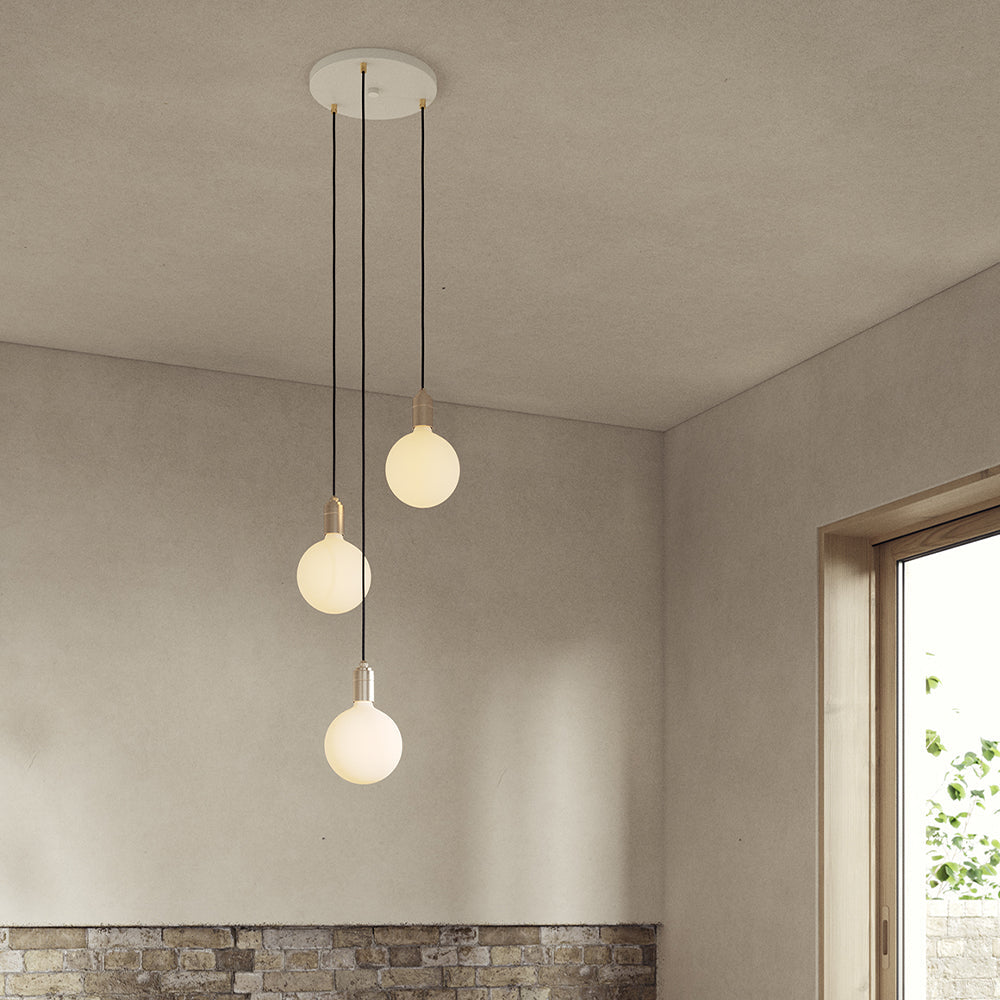 Triple Pendant in Brass