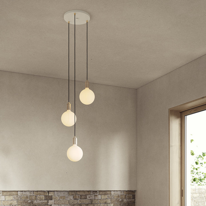 Triple Pendant in Brass